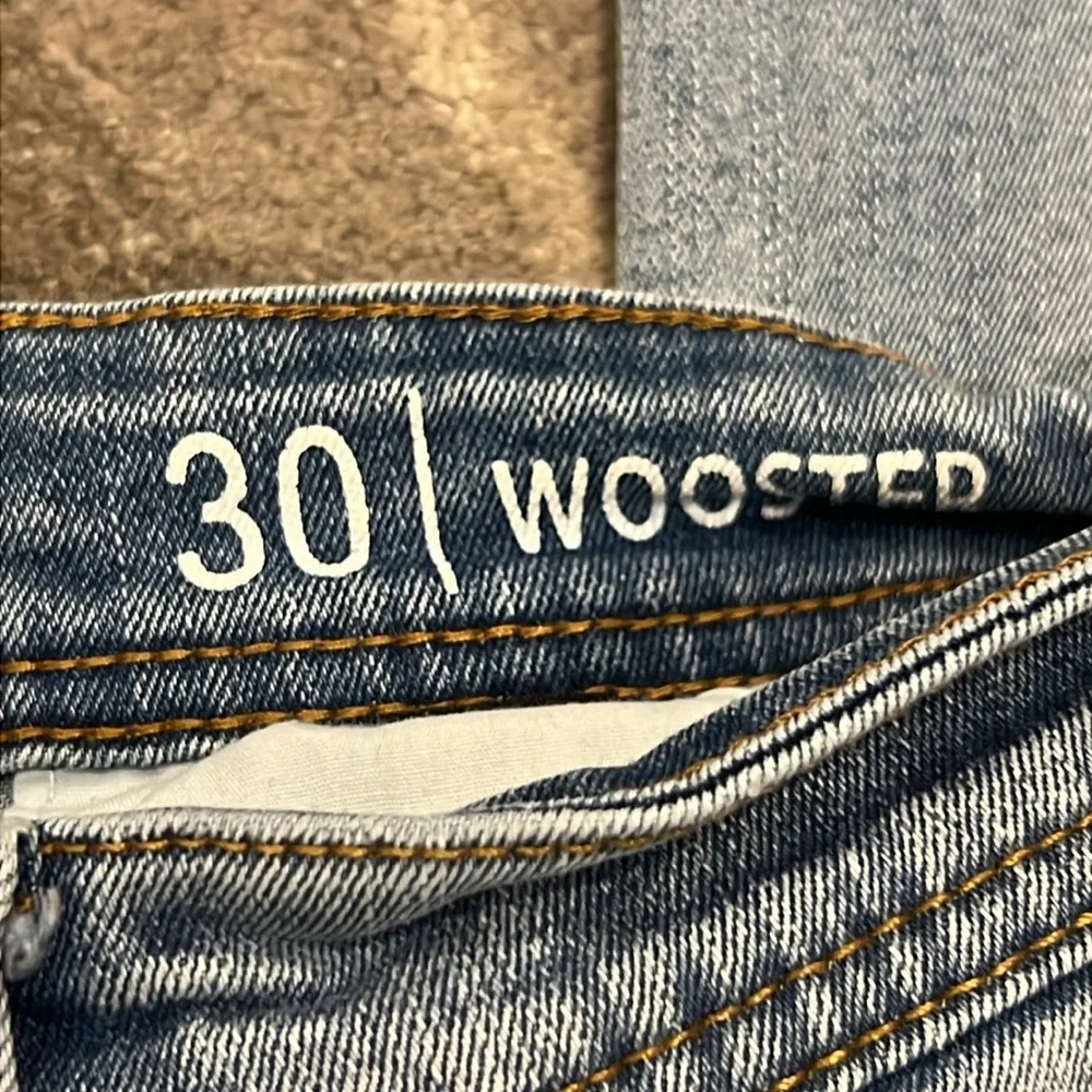 BlankNYC Wooster Slim Straight Distressed Jeans 30